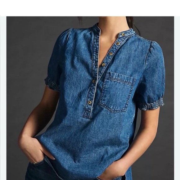 Pilcro Anthropologie denim blouse - Picture 4 of 6